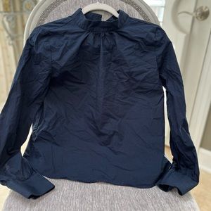 Banana Republic navy blouse small